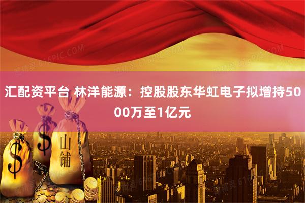 汇配资平台 林洋能源：控股股东华虹电子拟增持5000万至1亿元